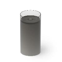 DEA DESIGN Washbasins Раковина напольная 40x40xh82 см, материал: Glasstech прозрачная смола, цвет: Smoky Black R4