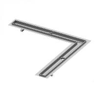 TECE Лоток &amp;quot;plate&amp;quot;, 1000х1000 мм, основа для плитки, нержавеющая сталь, угловой вариант