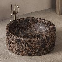 DEA DESIGN Marble Ванна Rimini из мрамора отдельностоящая 1500х500хh560 мм , цвет Dark Emperador