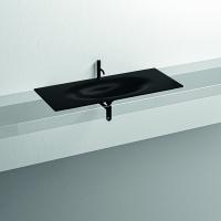 KERASAN SHAPE Раковина 1220х520 мм., встраиваемая, с 1 отверстием для смесителя, цвет черный матовый