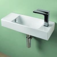 Artceram LAVAMANI BRICK  Раковина подвесная 20х54 см, с 1 отв под смеситель, со слив переливом, цвет белый.