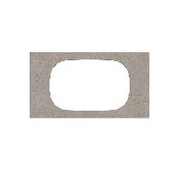 Kerama Marazzi MAGICA Столешница из керамогранита для раковин, встраив. сверху Риккарди 90 см, серый матовый (без отв.)