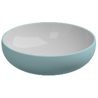 Раковина накладная биколор 45 см GSG Ceramic Design Easy EALAVRO45BI000/037, White/Ice Matt