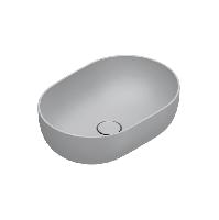 Catalano SFERA Раковина 50x35 h16 накладная, без отв. под смеситель, покрытие Cataglaze+, цвет Cemento Satinato