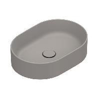 Catalano Zero Раковина настольная без перелива 50x35 h12, без отв. под смеситель, покрытие Cataglaze+, цвет Tortora Satinato