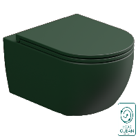 Чаша подвесного унитаза со смывом Eco Clean GSG Ceramic Design Like LKWCSOEC036, Smeraldo Matt