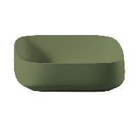 Artceram COGNAC Раковина настольная Quadro 55x35 см, цвет salvia/покрытие Saniglaze