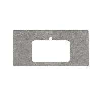 Kerama Marazzi Столешница из керамогранита для раковин, встраиваемых сверху Фондамента 100, серая