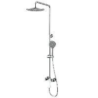 NEMO NM-1353CR Душевая колонна, смеситель для душа на 2 потока Верхний душ (латунь) 25 см