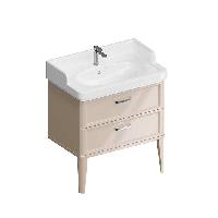 Kerama Marazzi Тумба POMPEI напольная с 2 ящиками 80, камео бежевый глянцевый (замена PO.N.80.2\CAM)