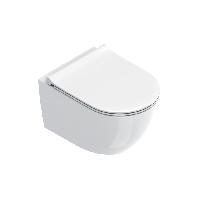 Catalano SFERA Унитаз подвесн 50x35, безободковый, смыв Tornado, покрытие Cataglaze+, без крепежа, цвет белый глянц