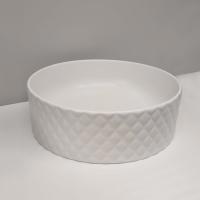 Artceram ROMBO Раковина накладная,Ø44,5хh14,5см, без отв под смеситель, без перелива, цвет: белый матовый