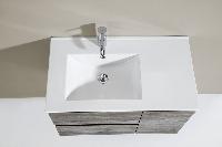 IBX, керамическая раковина левая 120 см, цвет белый