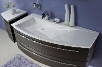 Puris Crescendo, тумба под раковину 1200 мм правая, цвет белый высокоглянцевый