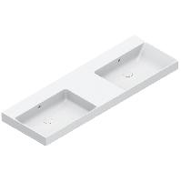 Catalano ZERO Раковина 150x50 двойная, без отв. под смеситель, покрытие Cataglaze+, цвет белый глянцевый