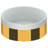 Раковина накладная 37 см Remer RB902DO, золото глянцевое