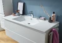 Puris Ace, тумба под раковину из минерального литья 1000 мм, цвет белый высокоглянцевый