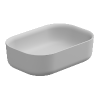 Раковина накладная 60x42 см GSG Ceramic Design Hit! HILAVRE60001, белый матовый