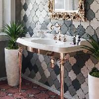 TW Bristol 874.3, структура металлическая под раковину-консоль AR874 р-р 1050*560*h850, материал: латунь, цвет отделки: золото