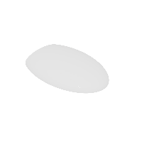 Крышка с сиденьем для подвесного унитаза с микролифтом GSG Ceramic Design Touch TOCOPRTICR000, белый глянцевый