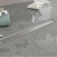 Plumberia Selection Трап душевой PS LINEAR 6x80 2устор. накладка из нерж.стали, комбинир.затвор с горизонт. Выпуском Ду 50мм,40л/мин, браш.нерж.сталь