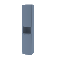 Пенал подвесной Дион, Пепельно-синий