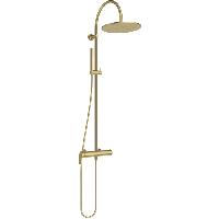 Ideal Standard La Dolce Vita Душевая стойка, смеситель  для душа, верхний душ 30см, руч.душ Stick, шланг Idealflex 175см, цвет: PVD Brushed Gold