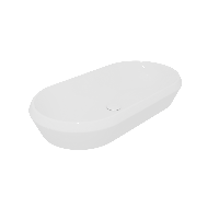 Раковина накладная 80х42 см GSG Ceramic Design Cruise CRLAVOV80000, белый глянцевый