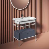 Ящик деревянный выдвижной, Artceram, Fuori scala, 71,5х35,5хh22 см для металлической консоли, цвет peacock