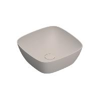 Catalano ALVEA Раковина 40x40 накладная, без отв. под смеситель, покрытие Cataglaze+, цвет Seta Satinato