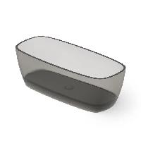DEA DESIGN Soul Ванна отдельностоящая 170x72xh56 см, материал: Glasstech прозрачная смола, цвет: Smoky Black R4