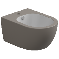 Биде подвесное биколор GSG Ceramic Design Like LKBISOBI000/030, White/Cashmere Matt