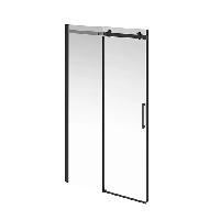 KERAMA MARAZZI Душевая дверь CRISTALLO, раздвижная с функцией soft close, 120х210, матовый черный