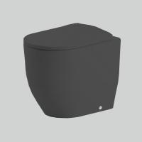 Artceram MONET Унитаз напольный приставной Rimless 36х52 см, цвет черный матовый