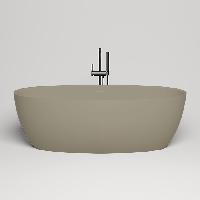 Salini ALDA  Ванна отдельностоящая 1780х920х580мм, донный клапан , сифон,  слив-перелив, мат-л: S-Stone, матовый , цвет ванны и фуритуры RAL7002