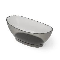 DEA DESIGN Elegant Ванна отдельностоящая 179x88xh64 см, материал: Glasstech прозрачная смола, цвет: Smoky Black R4