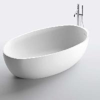 NOORTH milldue edition Ванна OVAL 1690х800х500 мм., отдельностоящая, в комплекте с сифоном, CRISTALPLANT, фурнитура хром, цвет белый матовый