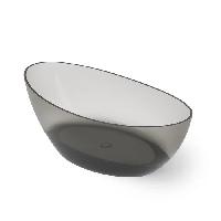 DEA DESIGN Elegant Ванна отдельностоящая 180x90xh62 cm, материал: Glasstech прозрачная смола, цвет: Smoky Black R4