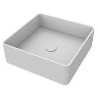 MOMA JUMP1 Раковина 370х370 мм., для установки на столешницу, с донным клапаном, цвет белый матовый