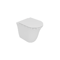 Чаша приставного унитаза GSG Ceramic Design Flut FLWC01000P, белый глянцевый