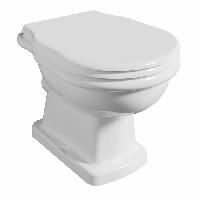 Alice Унитаз BOHEME 54х35хВ39, напольный, без сиденья, белый глян
