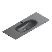 Catalano SFERA Раковина консоль 125x50, с 1 отв. под смеситель, покрытие Cataglaze+ , цвет черный матовый