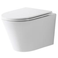 TECEspring K Комплект: Унитаз подвесной Kompakt, безобод. чаша со смывом Tornado flush, сиденье Slim с микролифтом и быстрым снятием, белый глянец