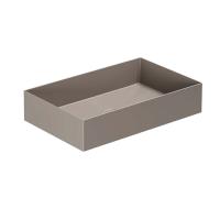 AZZURRA ELEGANCE Squared раковина подвесная/накладная 60х38х15 см без отв. под смеситель , цвет Tortora