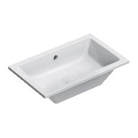 AZZURRA Раковина встраиваемая под столешницу 60х37x18 см, без отв. под смеситель, цвет белый глянцевый