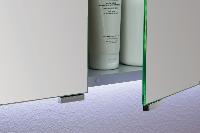 Puris, металлические держатели для одинарных дверей зеркальных шкафов