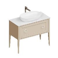 Kerama Marazzi Тумба PLAZA Classic NEO напольная 1+1 ящик 100, капучино матовый