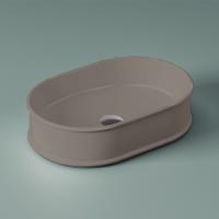 Artceram ATELIER Раковина настольная 60х40 см, без отв под смеситель, без перелива, цвет tortora