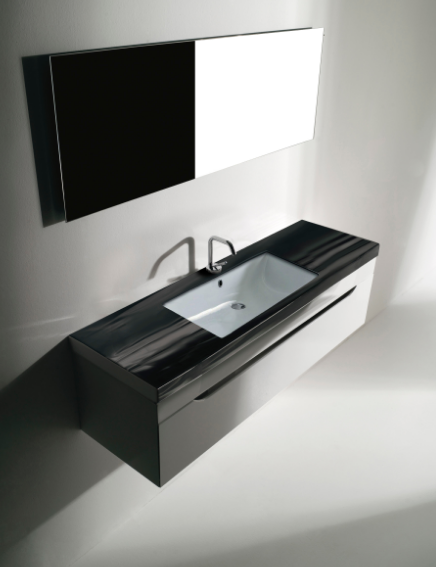 KERASAN SLIM Раковина  встраиваемая под столешницу 750x340мм в комплекте с крепежом, цвет белый (для встраивания под столешницу с нахлестом) 