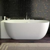 KNIEF Lotus Selected Ванна отдельностоящая левая ,из материала Stone 190х95х63 см, перелив щелев, в левый угол, цвет белый матов